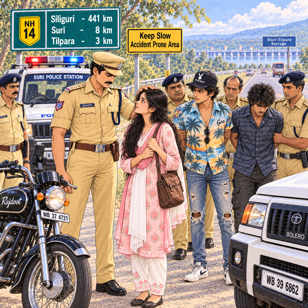 Scene 9 - Police successfully rescuing the student